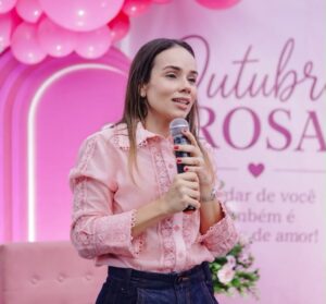 Primeira-dama Camila Mariz destaca prevenção e acolhimento em abertura do Outubro Rosa no Hospital de Trauma